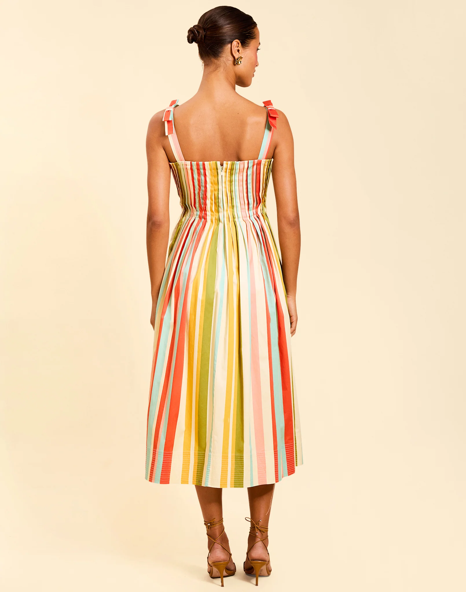 Anais Pintuck Midi Dress - Image 3