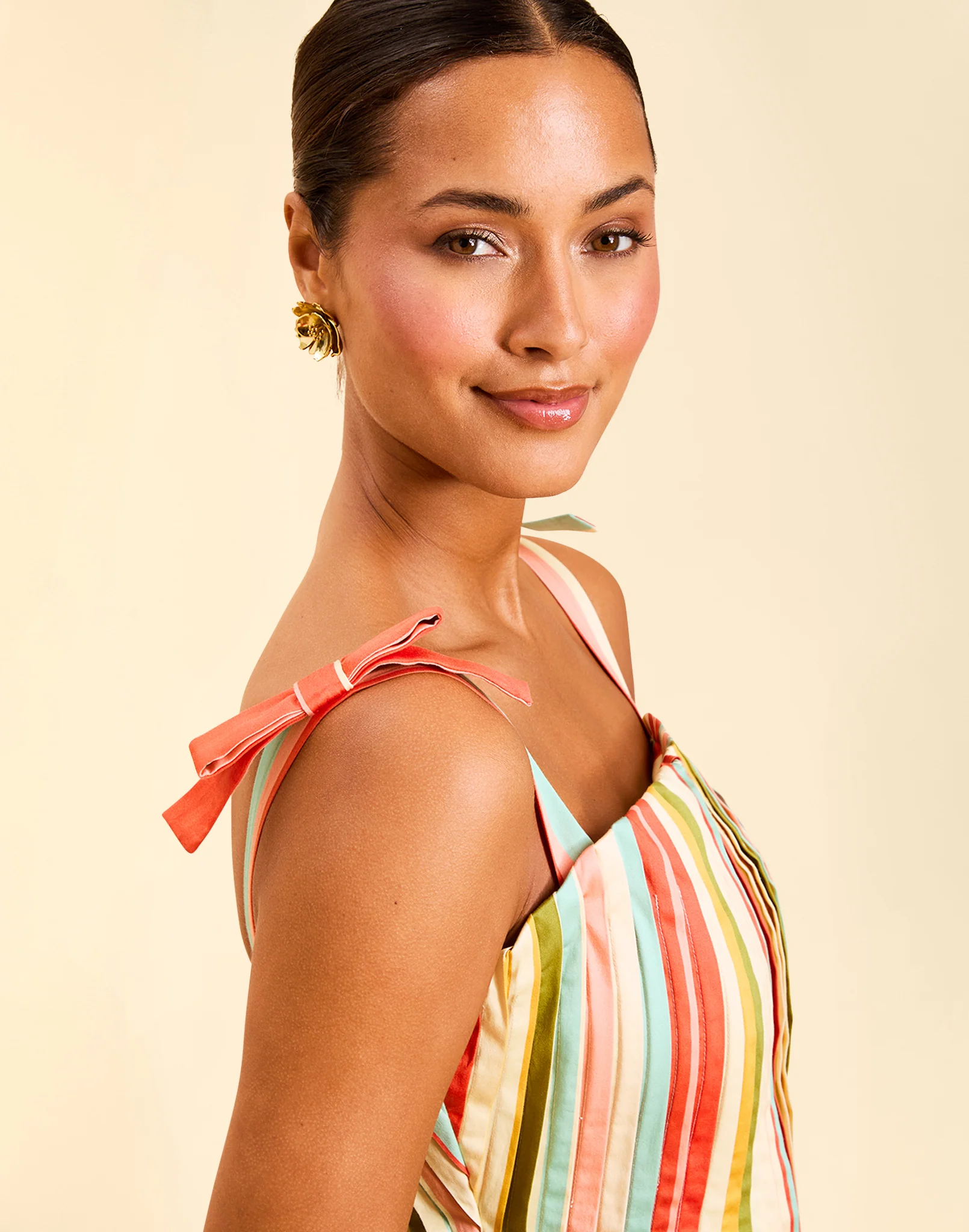 Anais Pintuck Midi Dress - Image 5