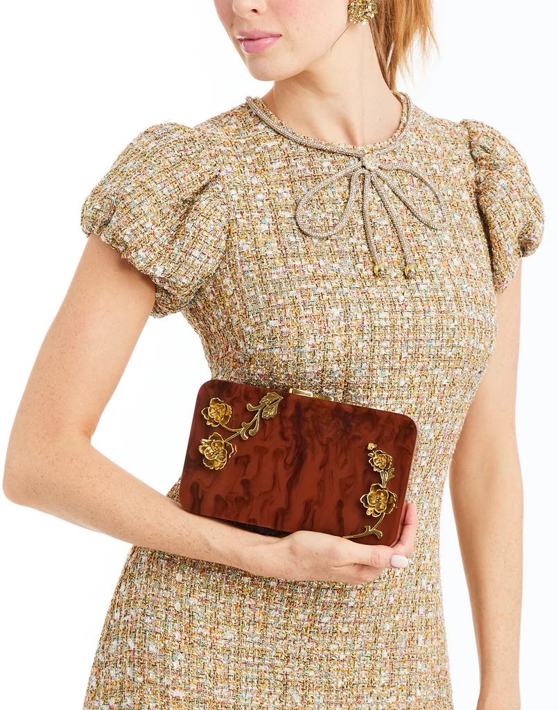Augustine Gilded Tortoise Acrylic Bag - Image 3