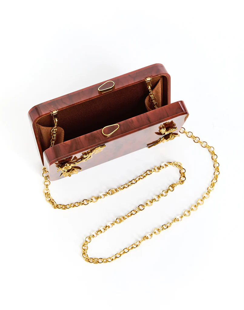 Augustine Gilded Tortoise Acrylic Bag - Image 4