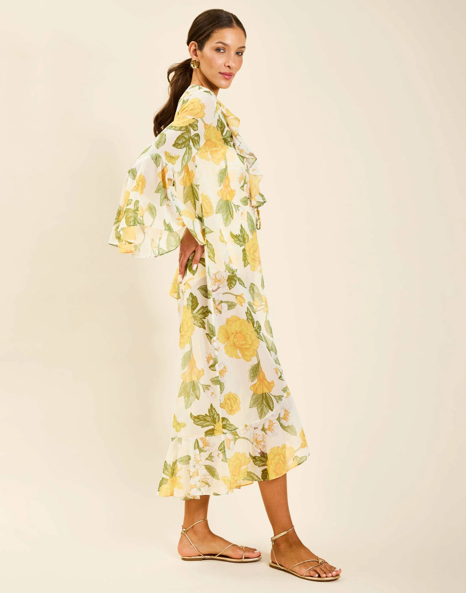 Bimini Ruffle Tie Cover Up - Image 3