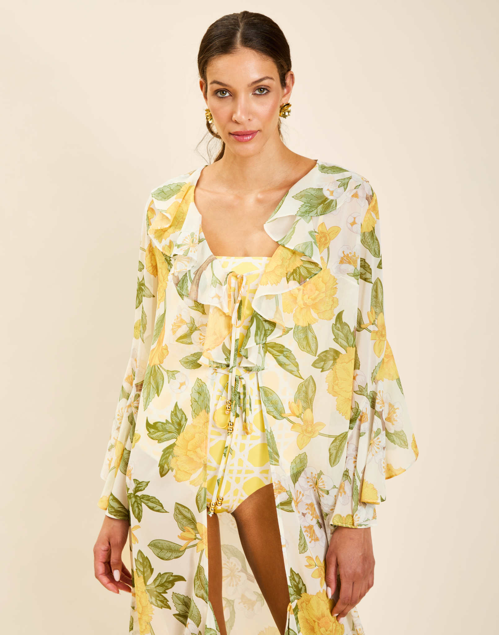 Bimini Ruffle Tie Cover Up - Image 5