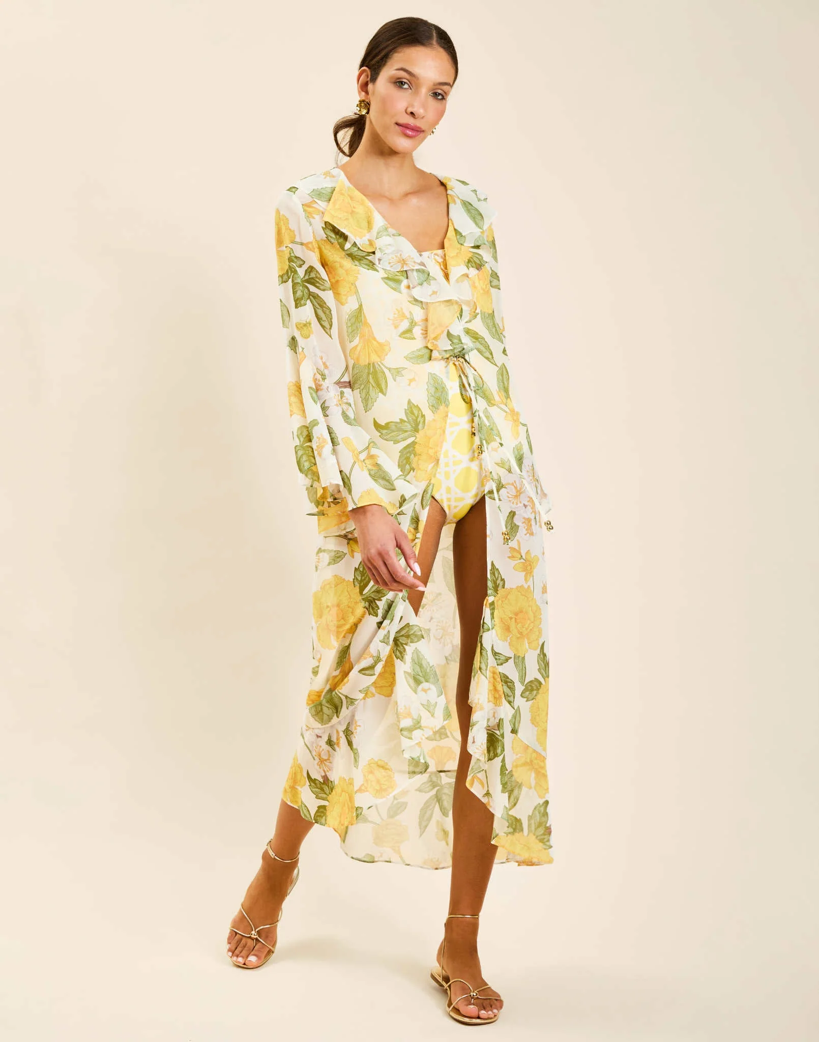 Bimini Ruffle Tie Cover Up - Image 7