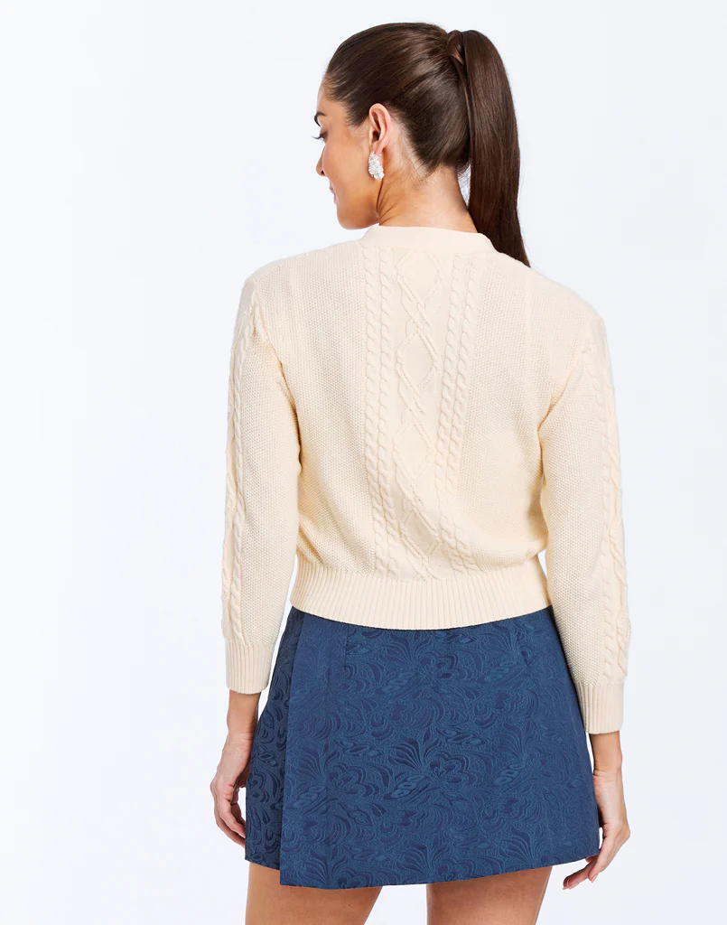 Brigitta Bow Cardigan Sweater - Image 4