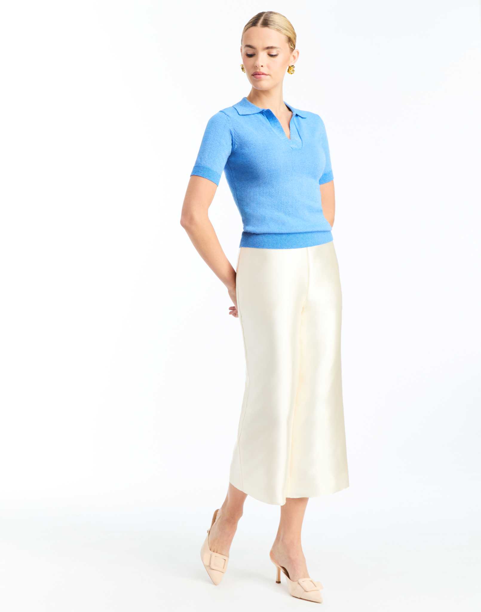 Charlie Short Sleeve Polo Sweater - Image 6