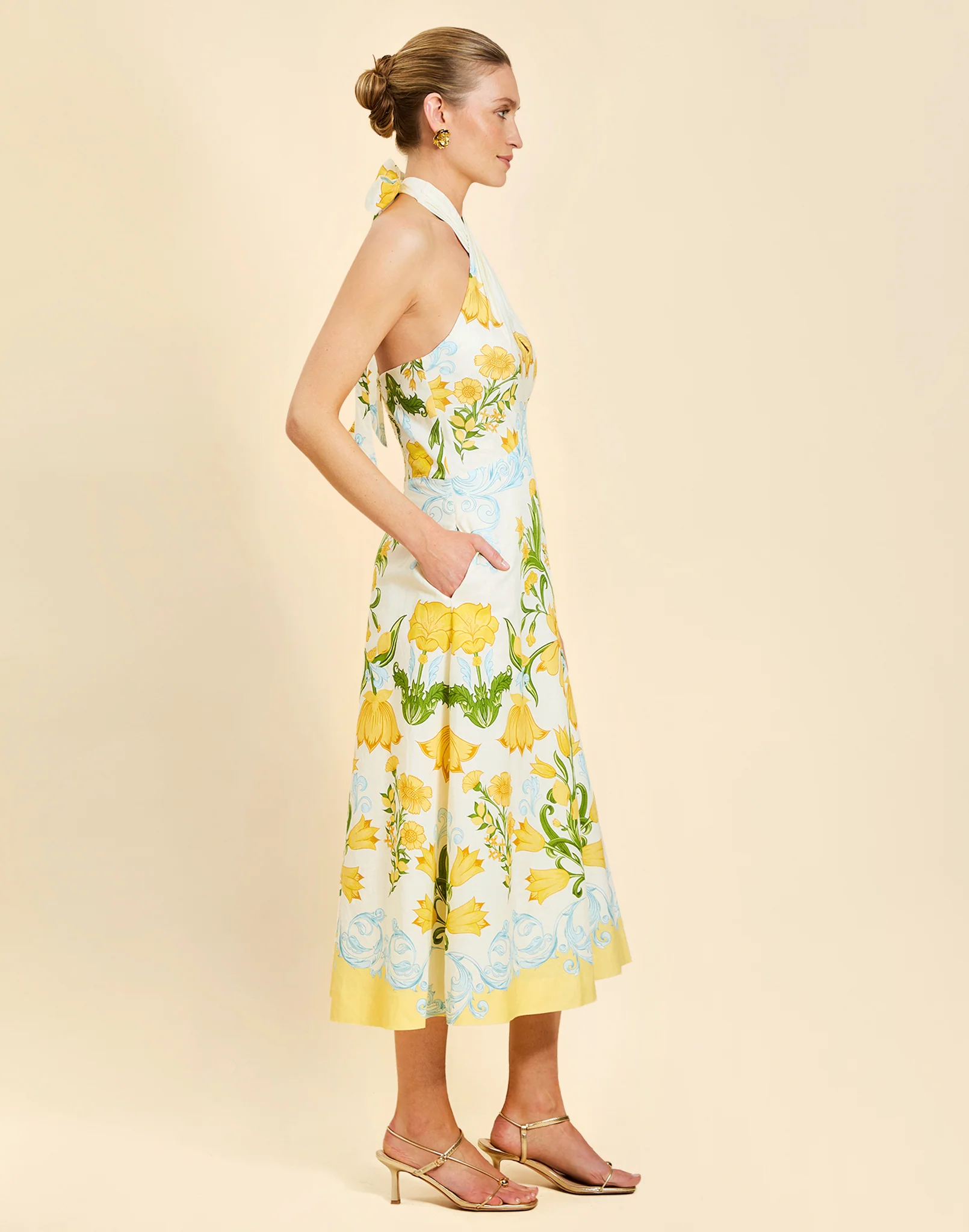 Copacabana Halter Midi Dress - Image 2