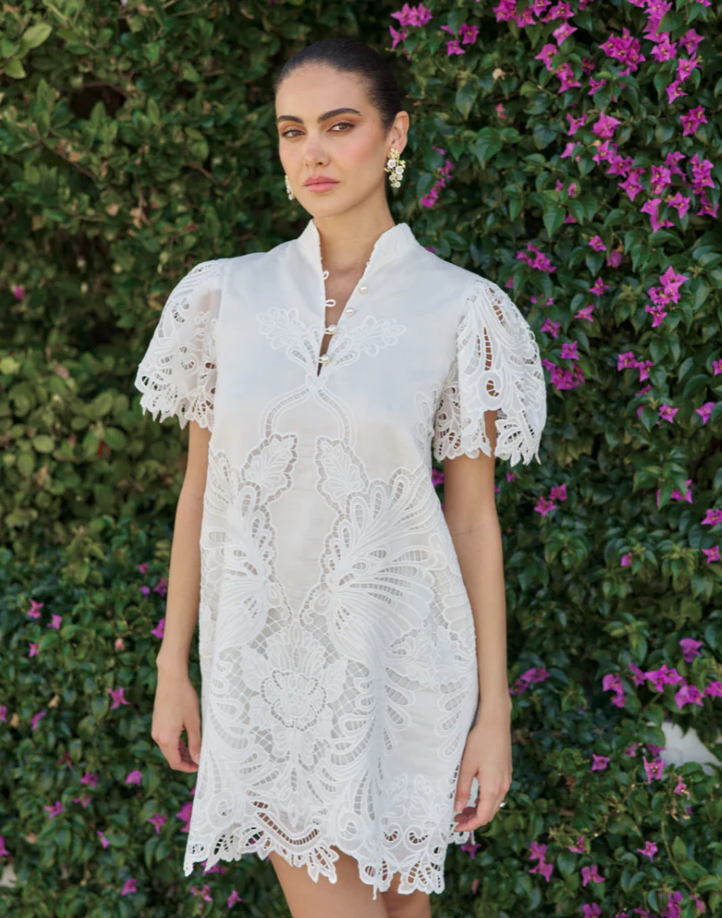 Elliana Lace Mini Dress - Image 3