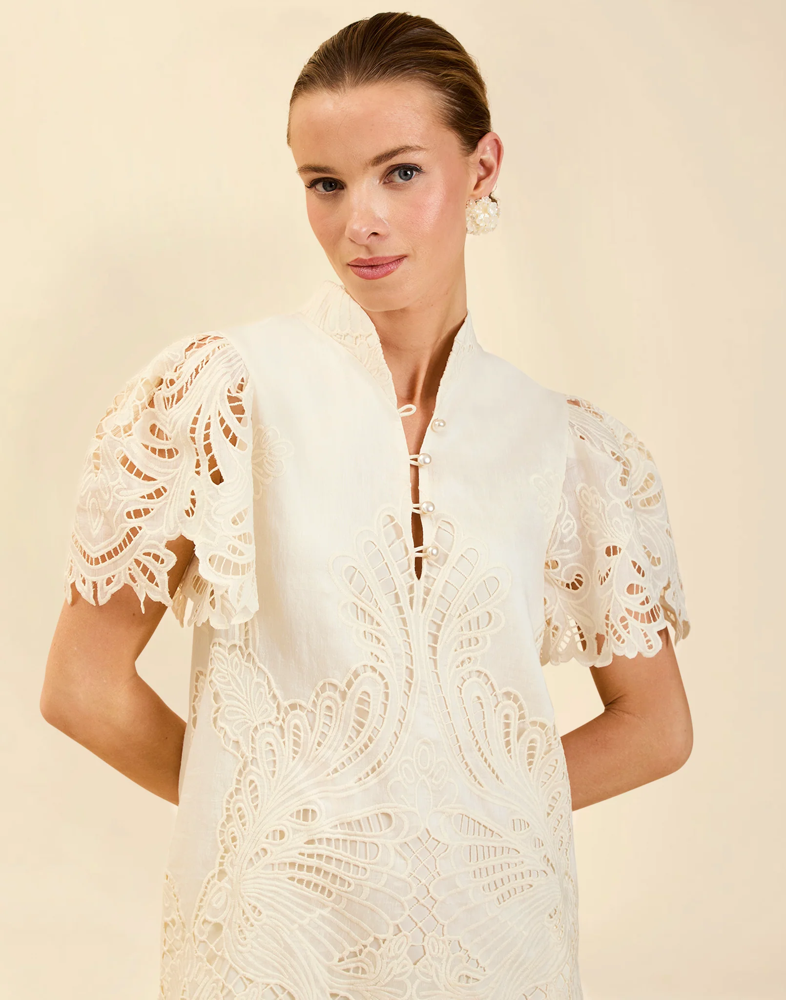 Elliana Lace Mini Dress - Image 6