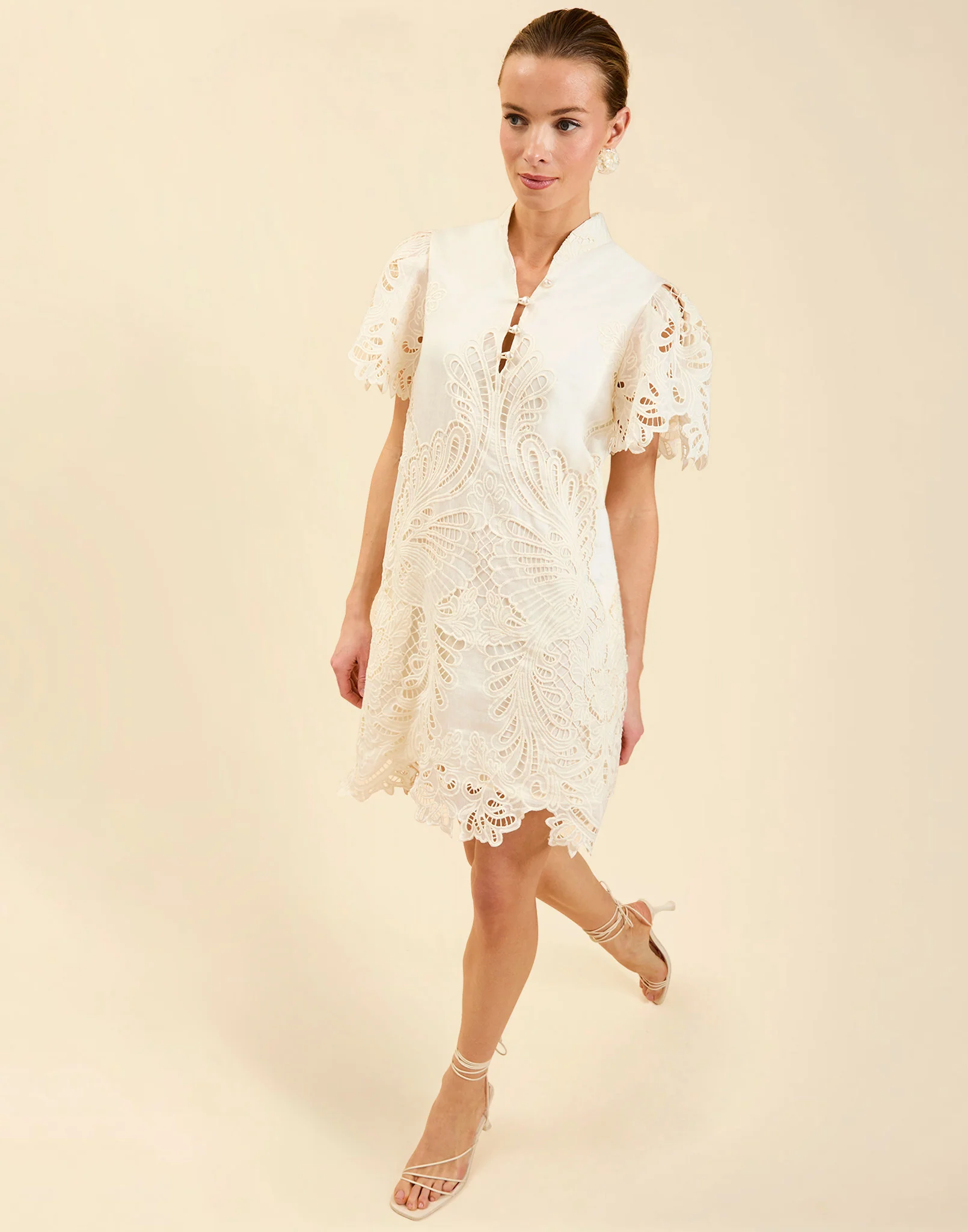 Elliana Lace Mini Dress - Image 8