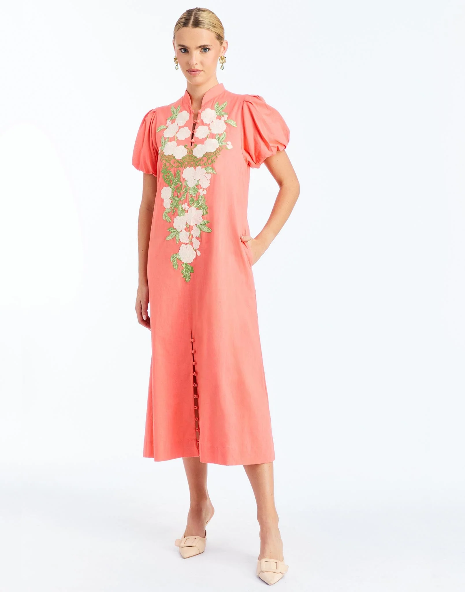 Elliana Barong Midi Dress