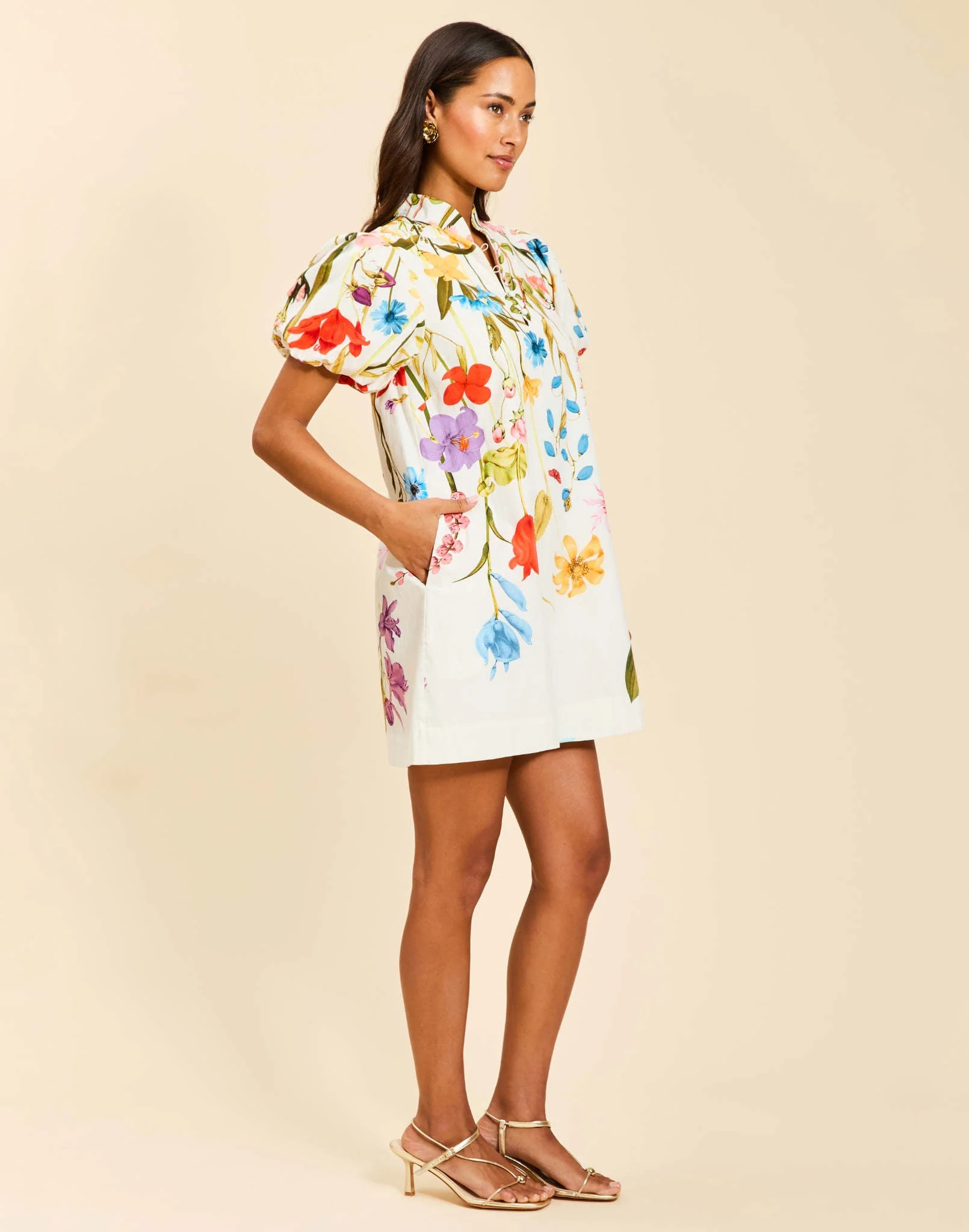 Elliana Printed Mini Dress - Image 3