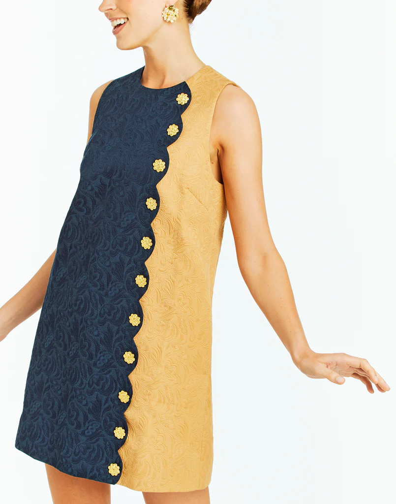 Etta Scallop Mini Dress - Image 3