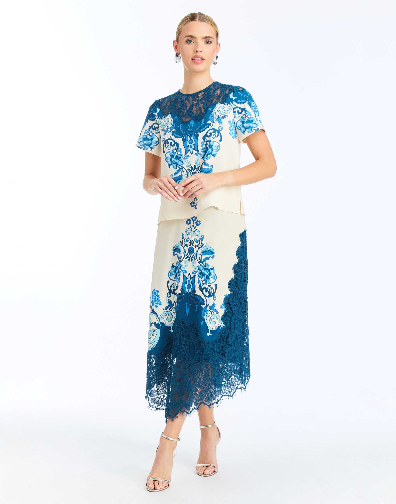 Gracie Lace Midi Skirt - Image 2