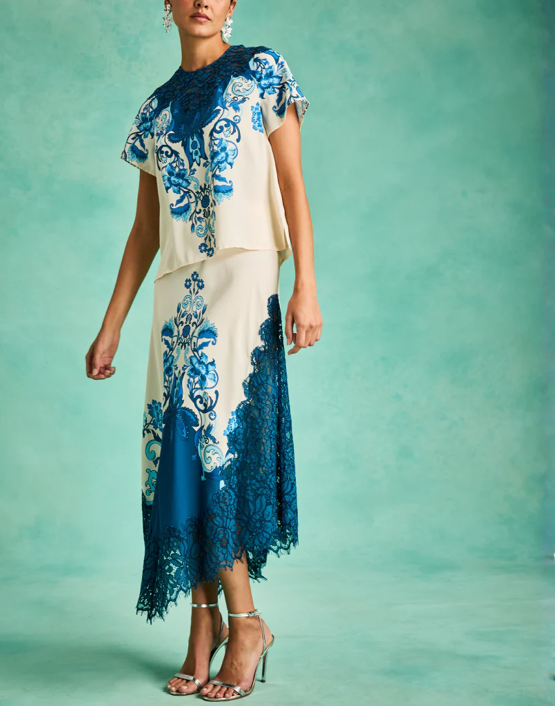 Gracie Lace Midi Skirt - Image 3