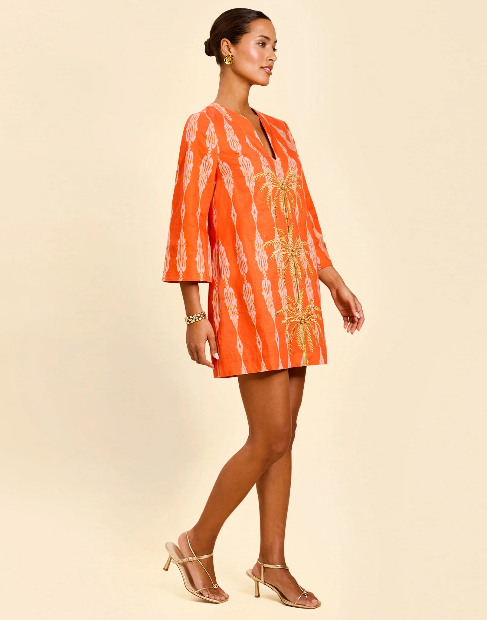 Ines Caftan Mini Dress - Image 4