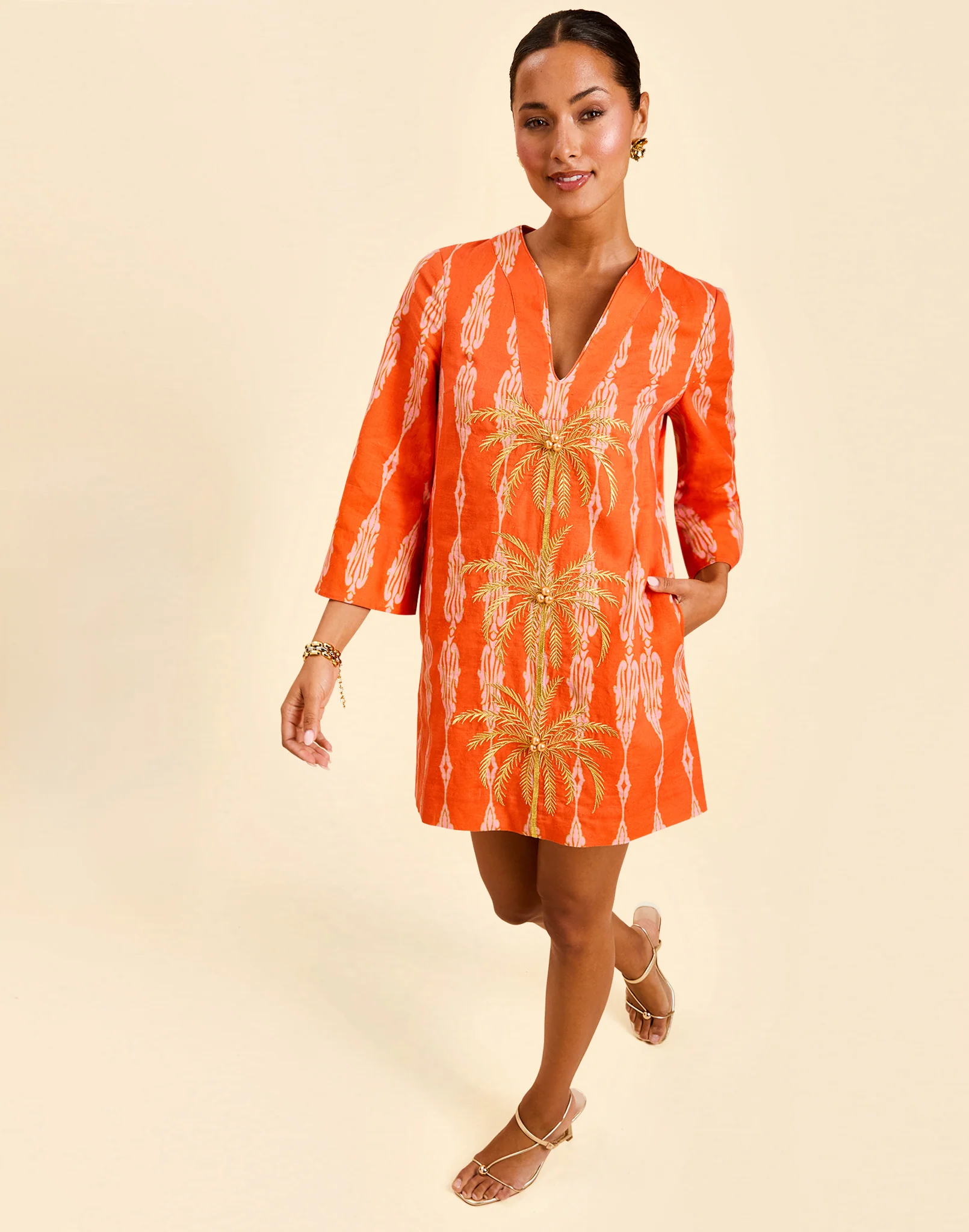 Ines Caftan Mini Dress - Image 6