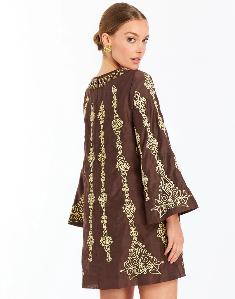 Lucrezia Embroidered Mini Dress - Image 5