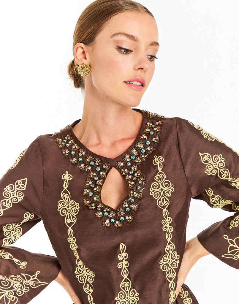 Lucrezia Embroidered Mini Dress - Image 6