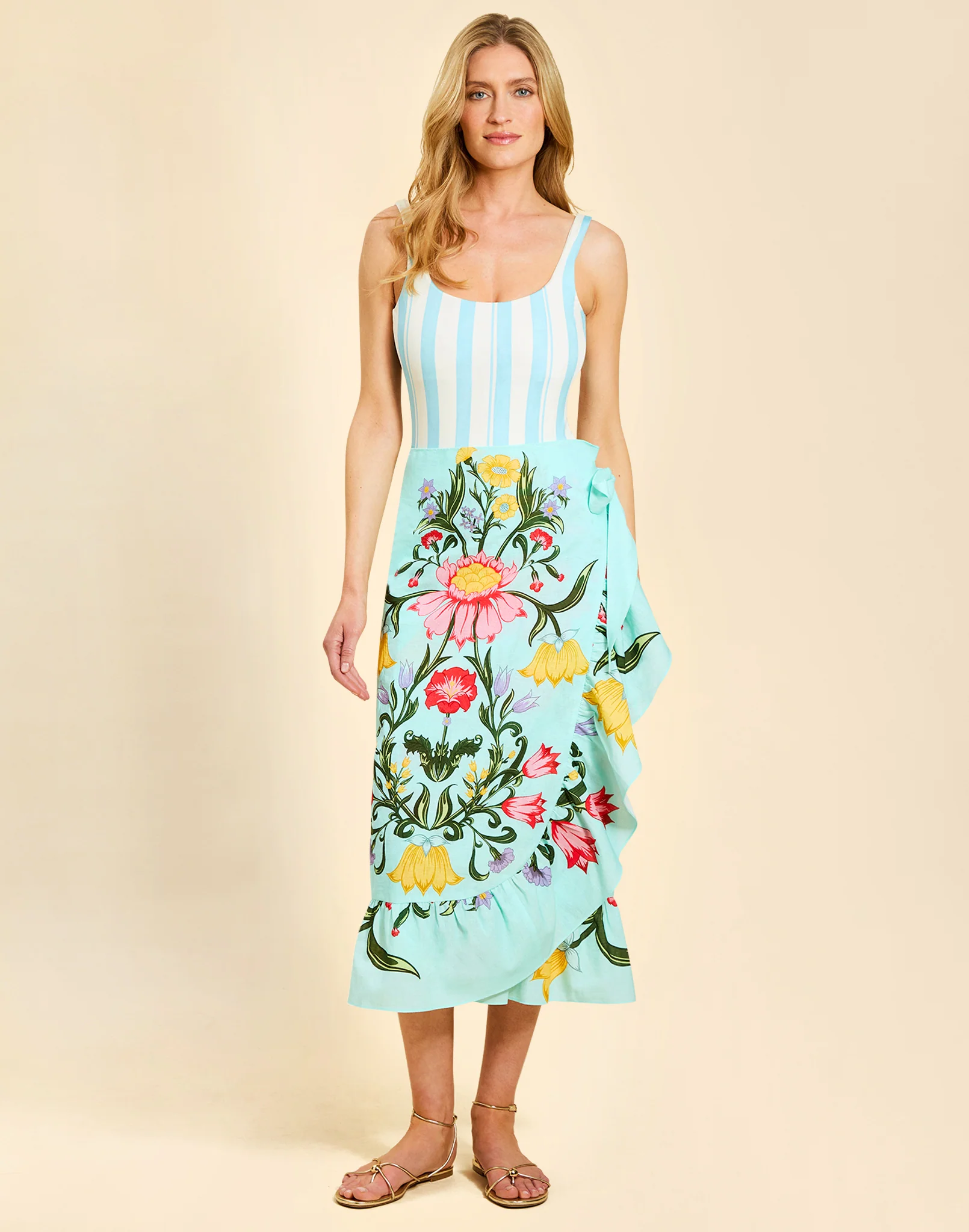 Pre-Order - Magnolia Ruffle Pareo Skirt