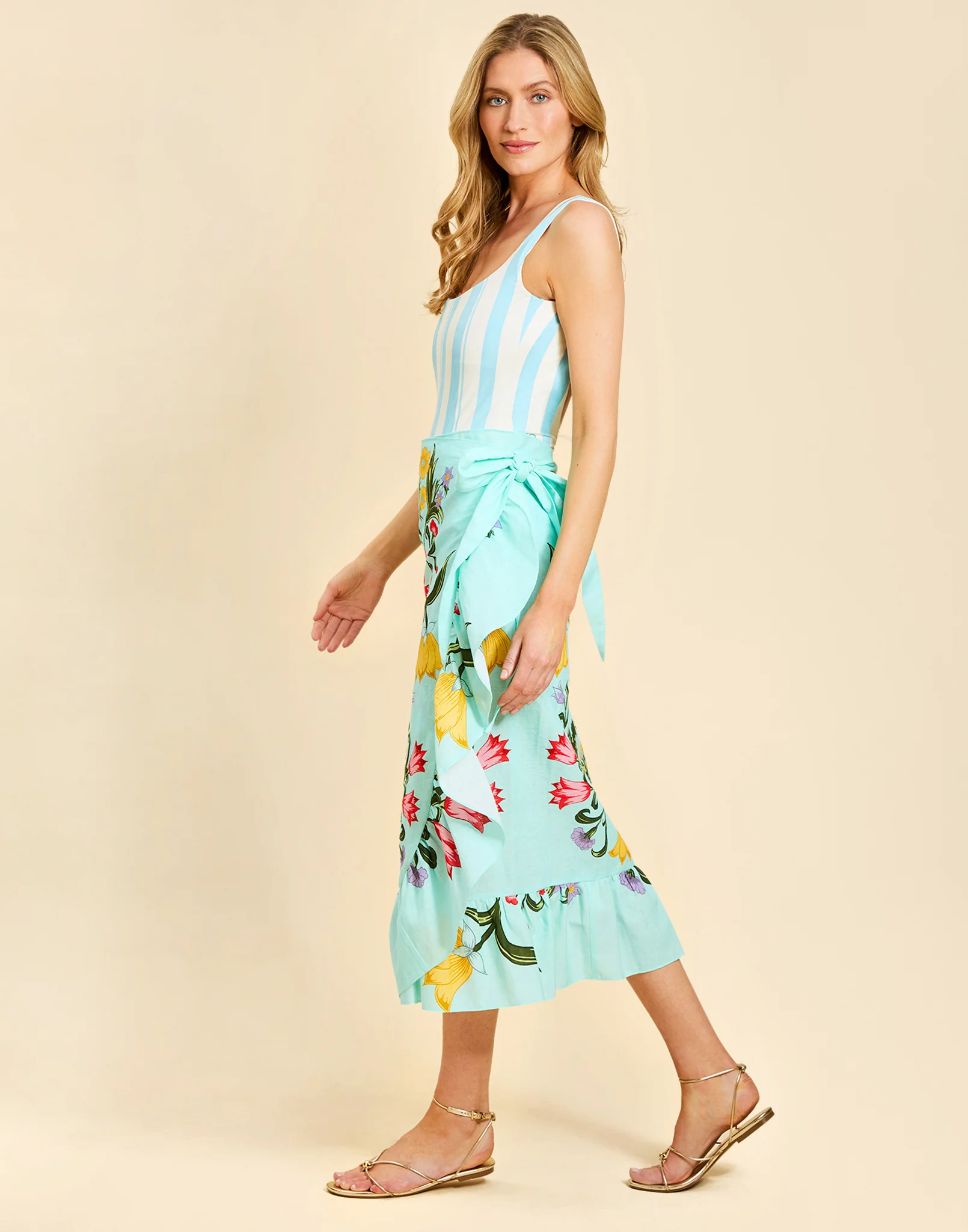 Pre-Order - Magnolia Ruffle Pareo Skirt - Image 2