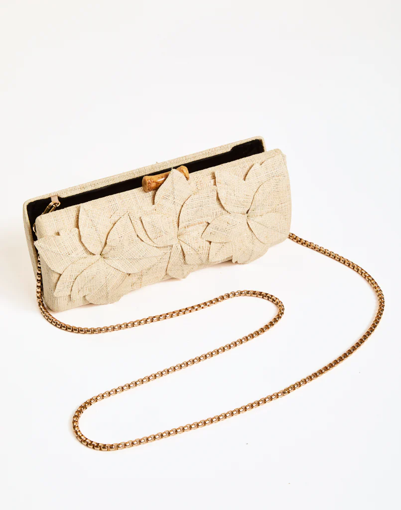Pre-Order - Peridot Raffia Clutch - Image 2