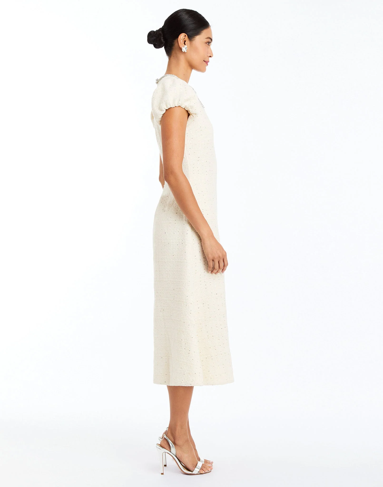 Perla Bow Midi Dress - Image 3