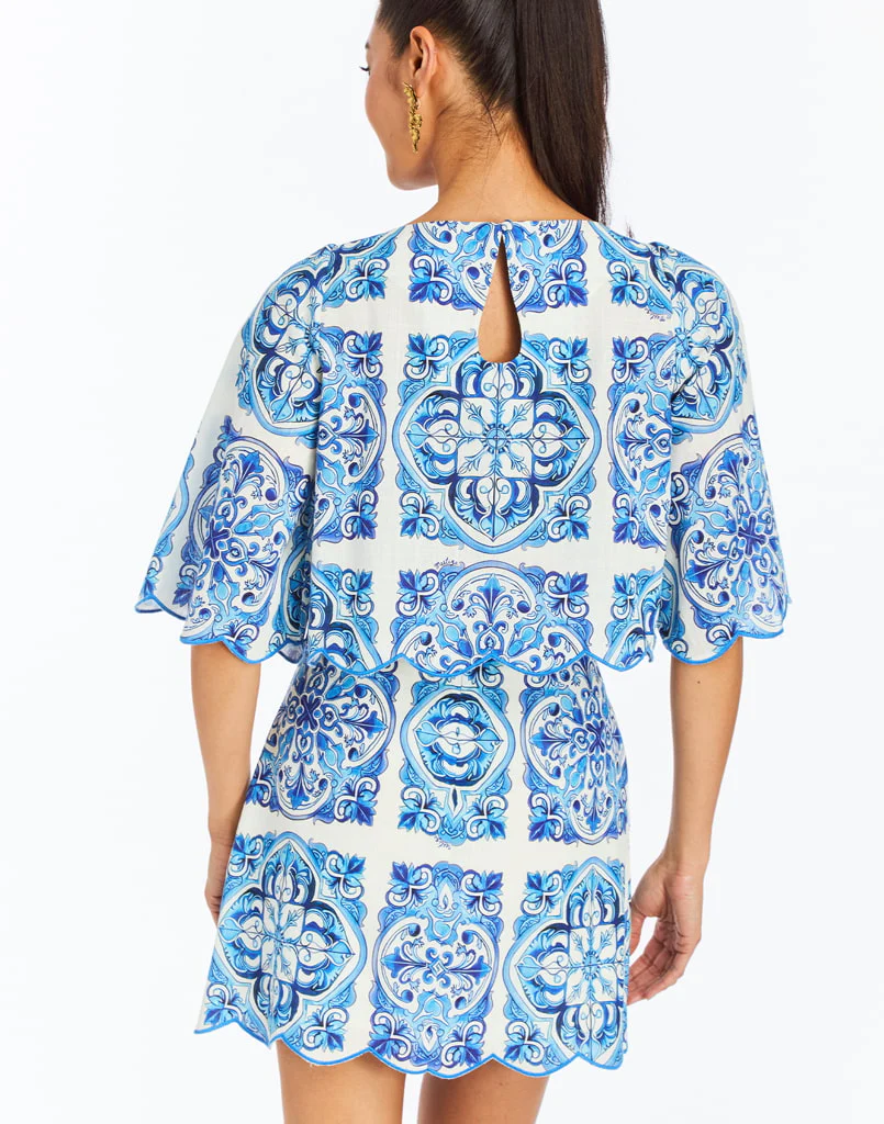 Pilar Scallop Mini Skirt - Image 5
