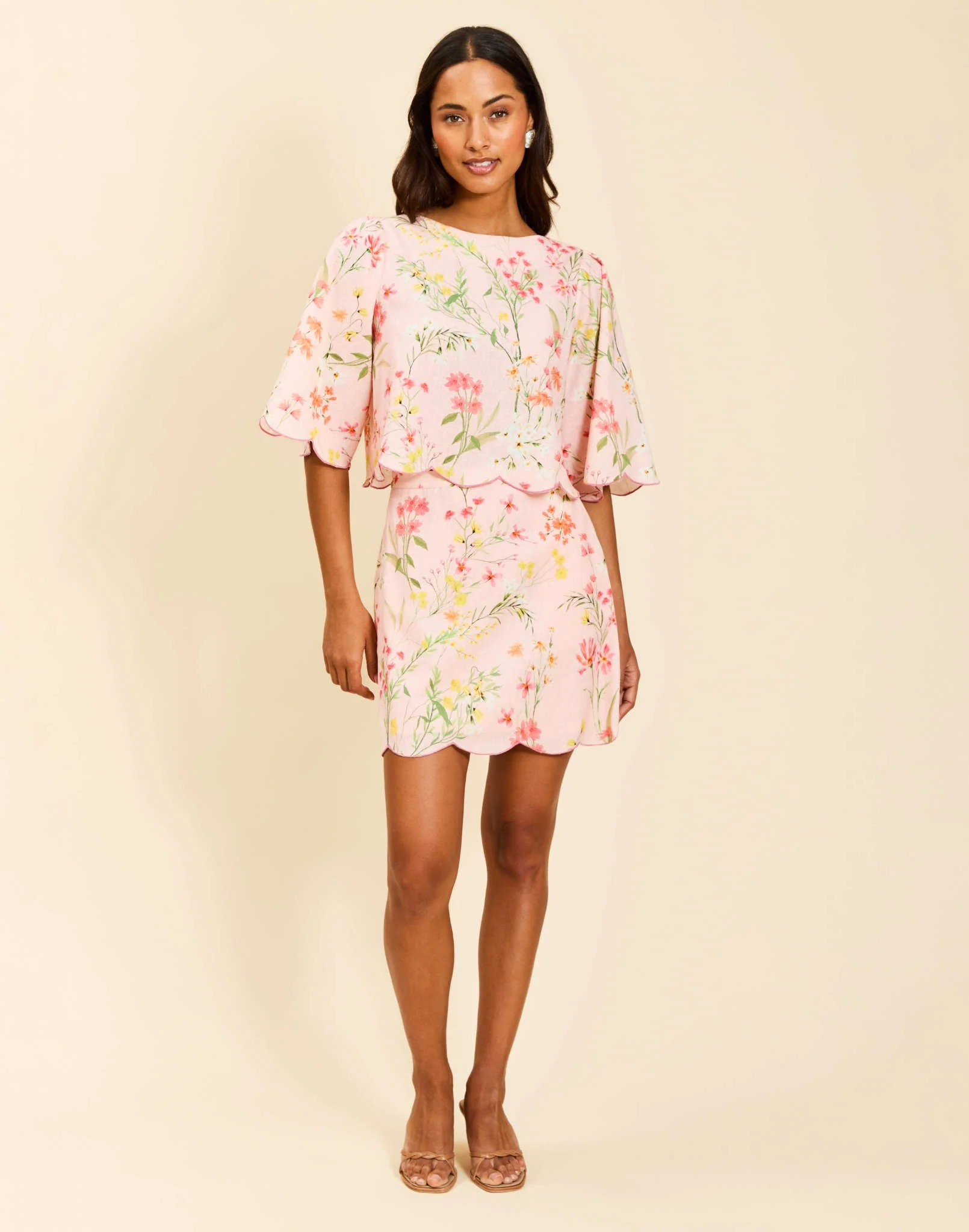 Pilar Scallop Mini Skirt - Image 5
