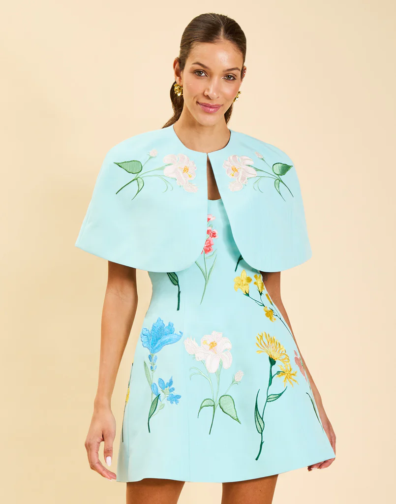 Pre-Order - Promenade Embroidered Capelet - Image 3