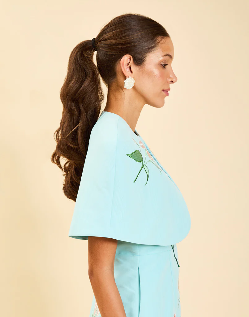 Pre-Order - Promenade Embroidered Capelet - Image 4