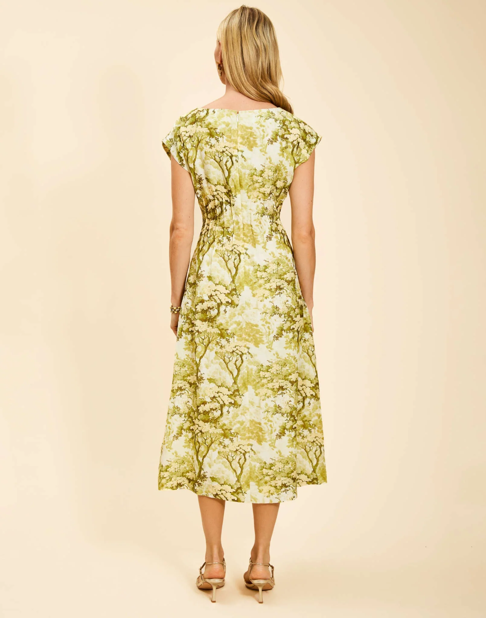 Quinn Pintuck Midi Dress - Image 5