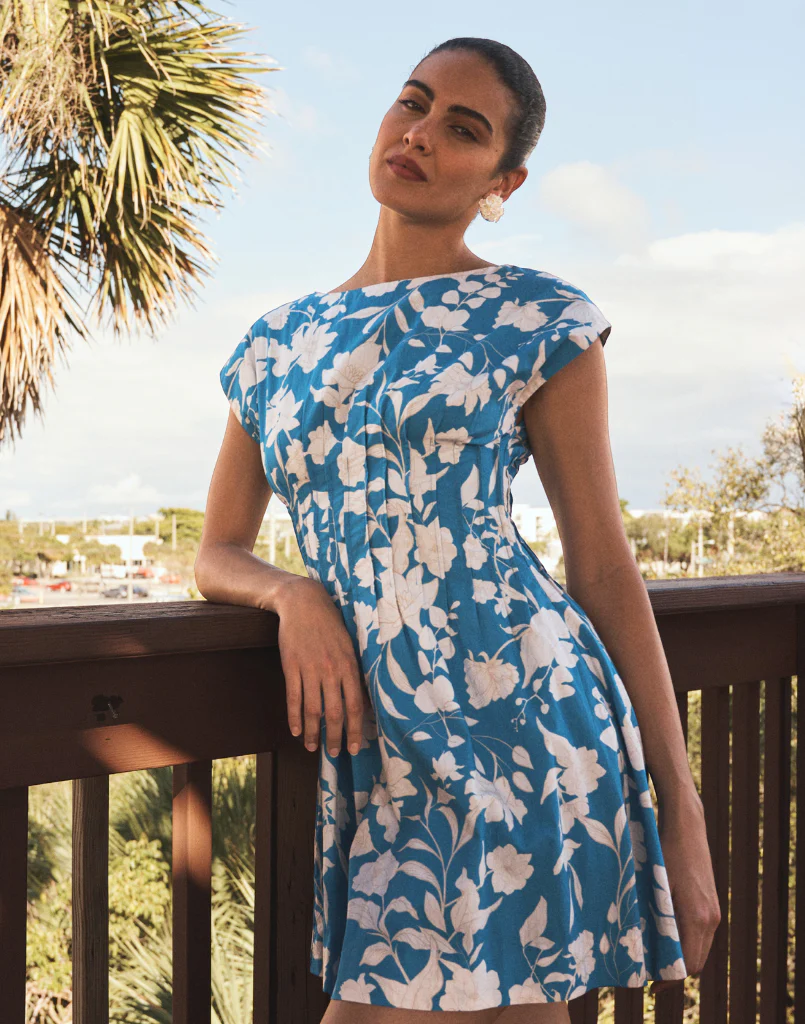Quinn Pintuck Mini Dress - Image 4