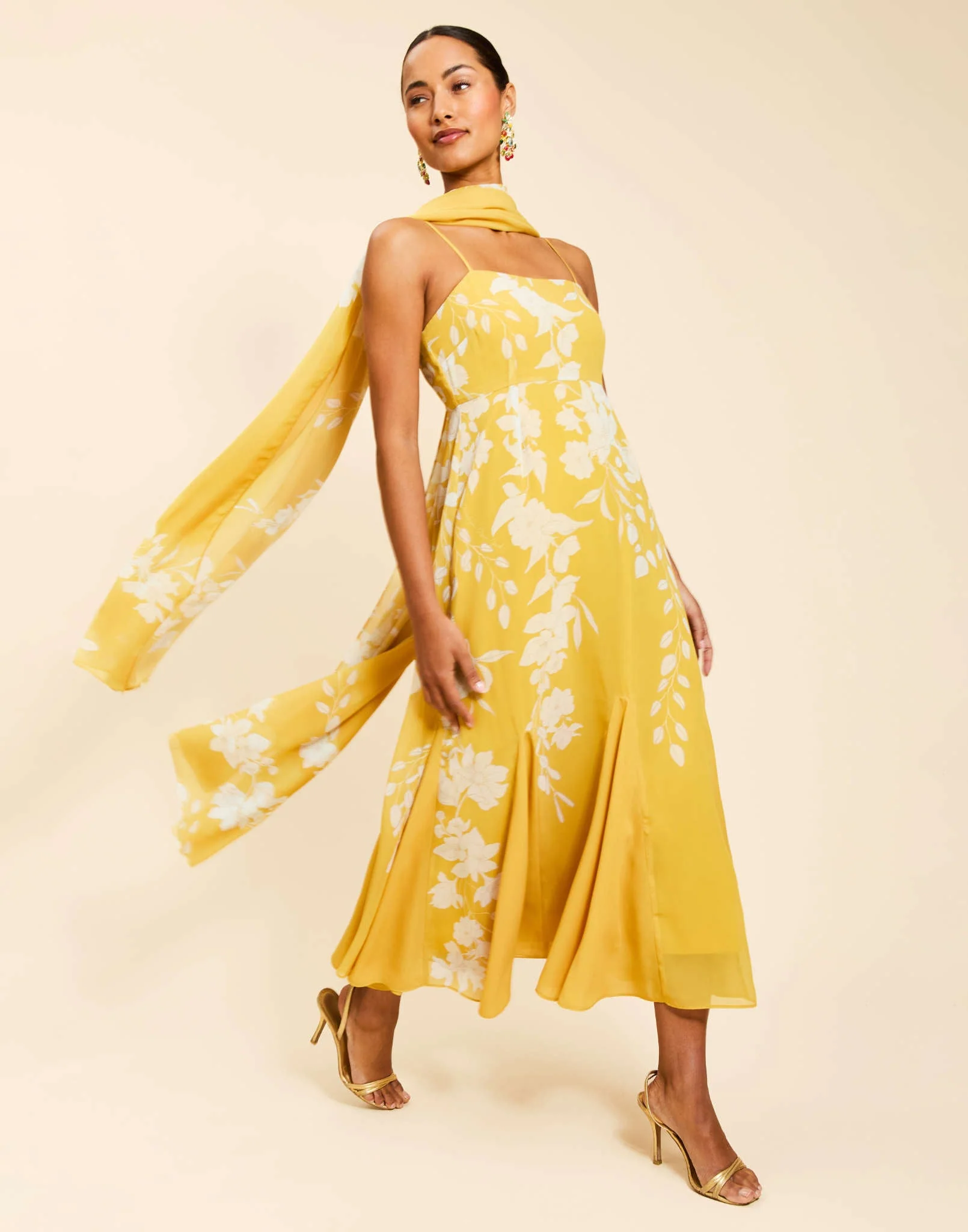 Reverie Tea-Length Sash Dress