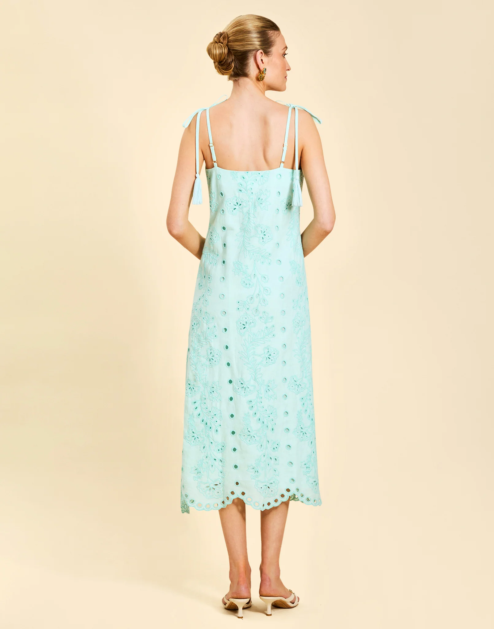 Salvador Tassel Midi Dress - Image 4