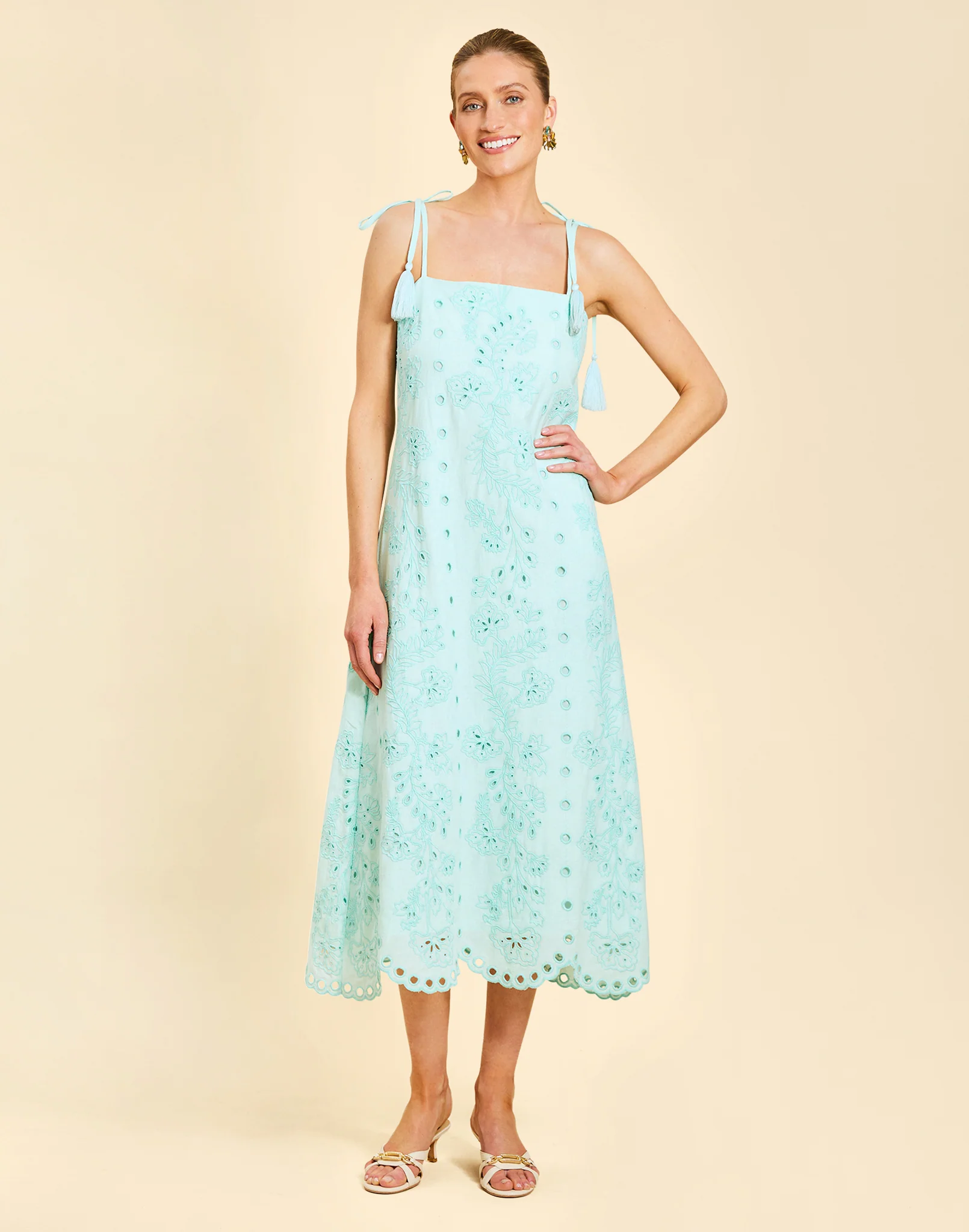 Salvador Tassel Midi Dress - Image 5