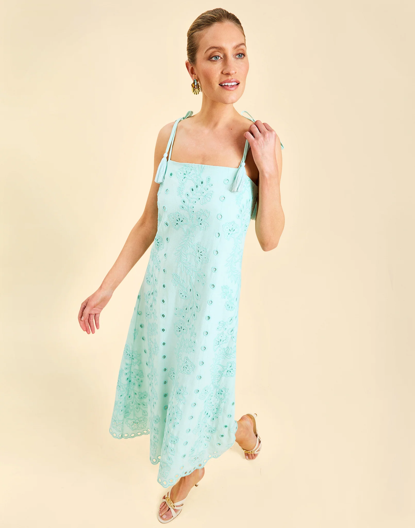 Salvador Tassel Midi Dress - Image 7