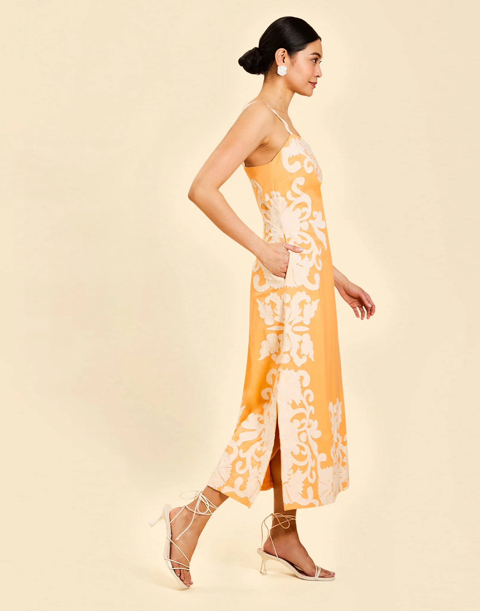 Sammy Embroidered Midi Dress - Image 3