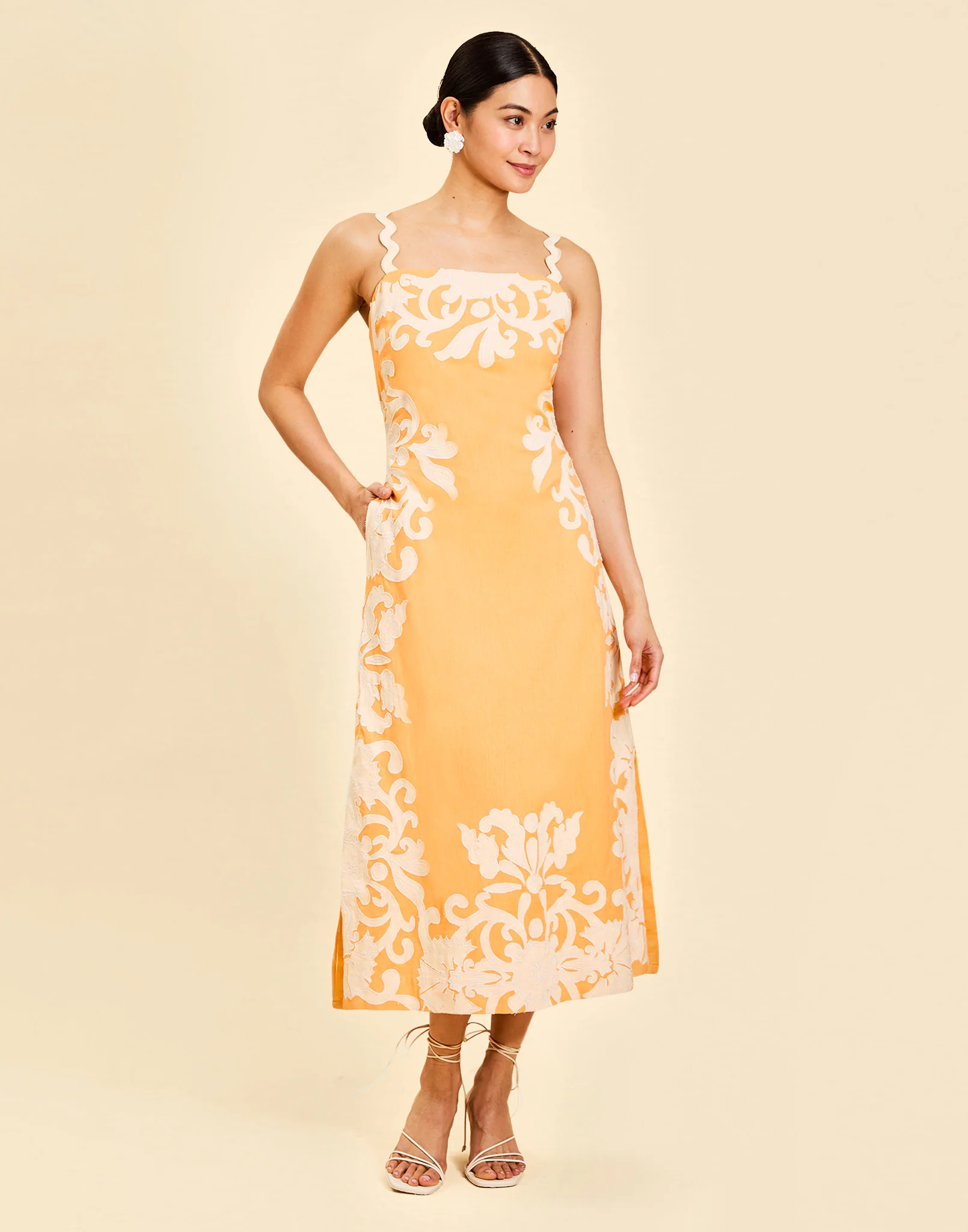 Sammy Embroidered Midi Dress - Image 6