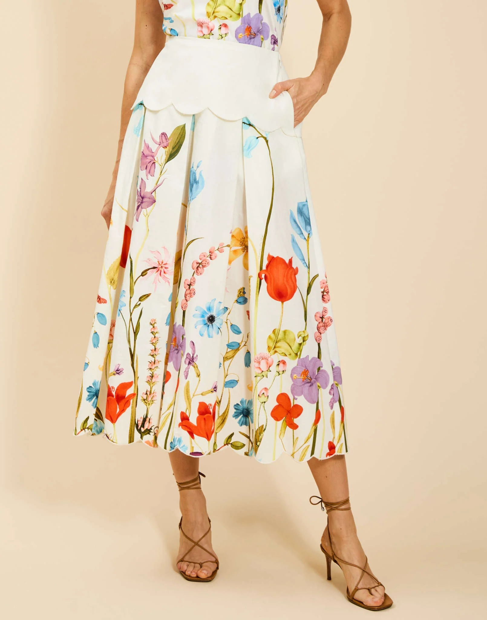 Sonata Scallop Midi Skirt - Image 3